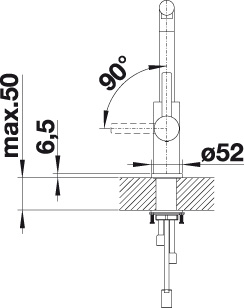 BLANCO LANORA-S rustfrit stål